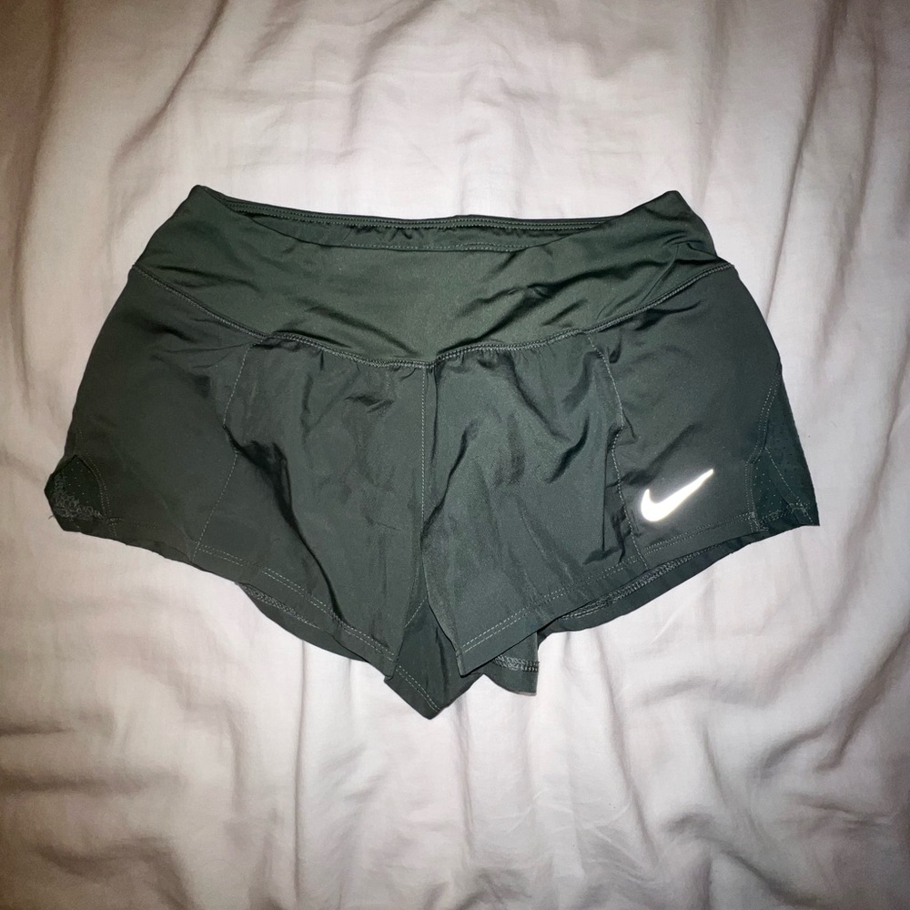Army green Nike shorts